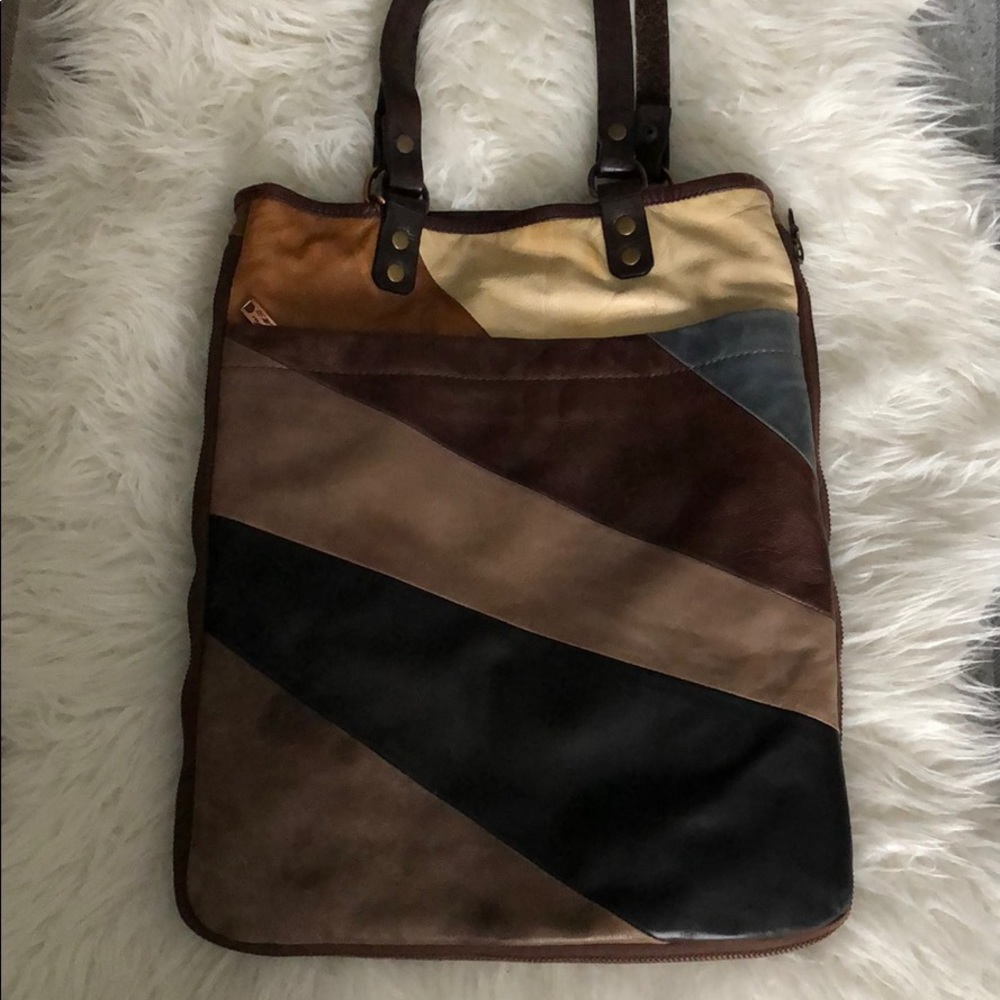 Anthropologie JasM.B. London Patchwork Leather Bag